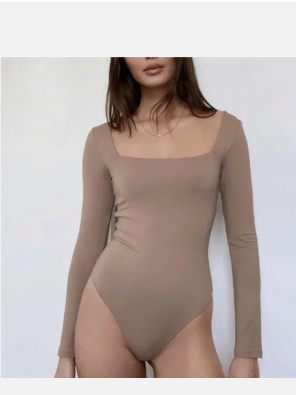 Aritzia Babaton Nude/Tan Bodysuit
